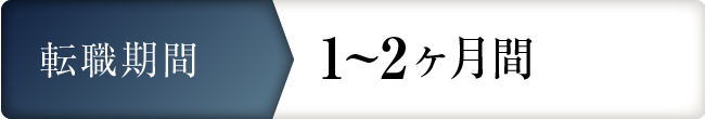転職期間 1～2ヶ月間